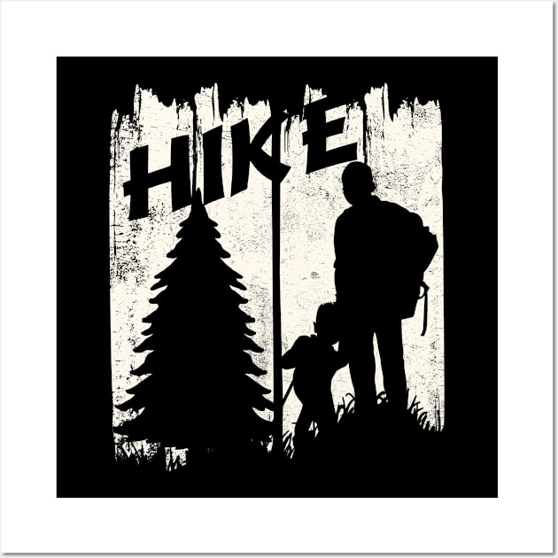 Hike Hiking Hiker Wall Art by POS